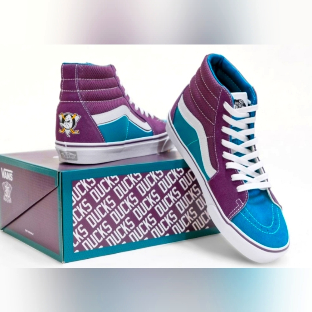 Vans X Anaheim Ducks Legacy SK8-HI Top Sneakers